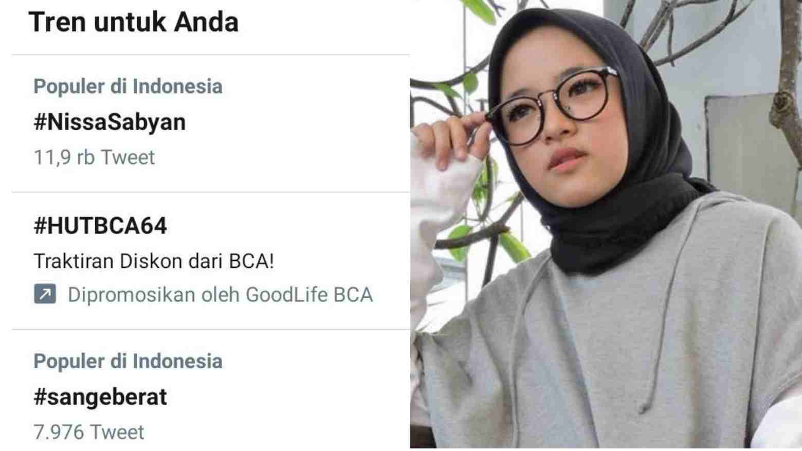 Dituding Pelakor, Nissa Sabyan Jadi Perbincangan Warganet hingga Trending di Twitter