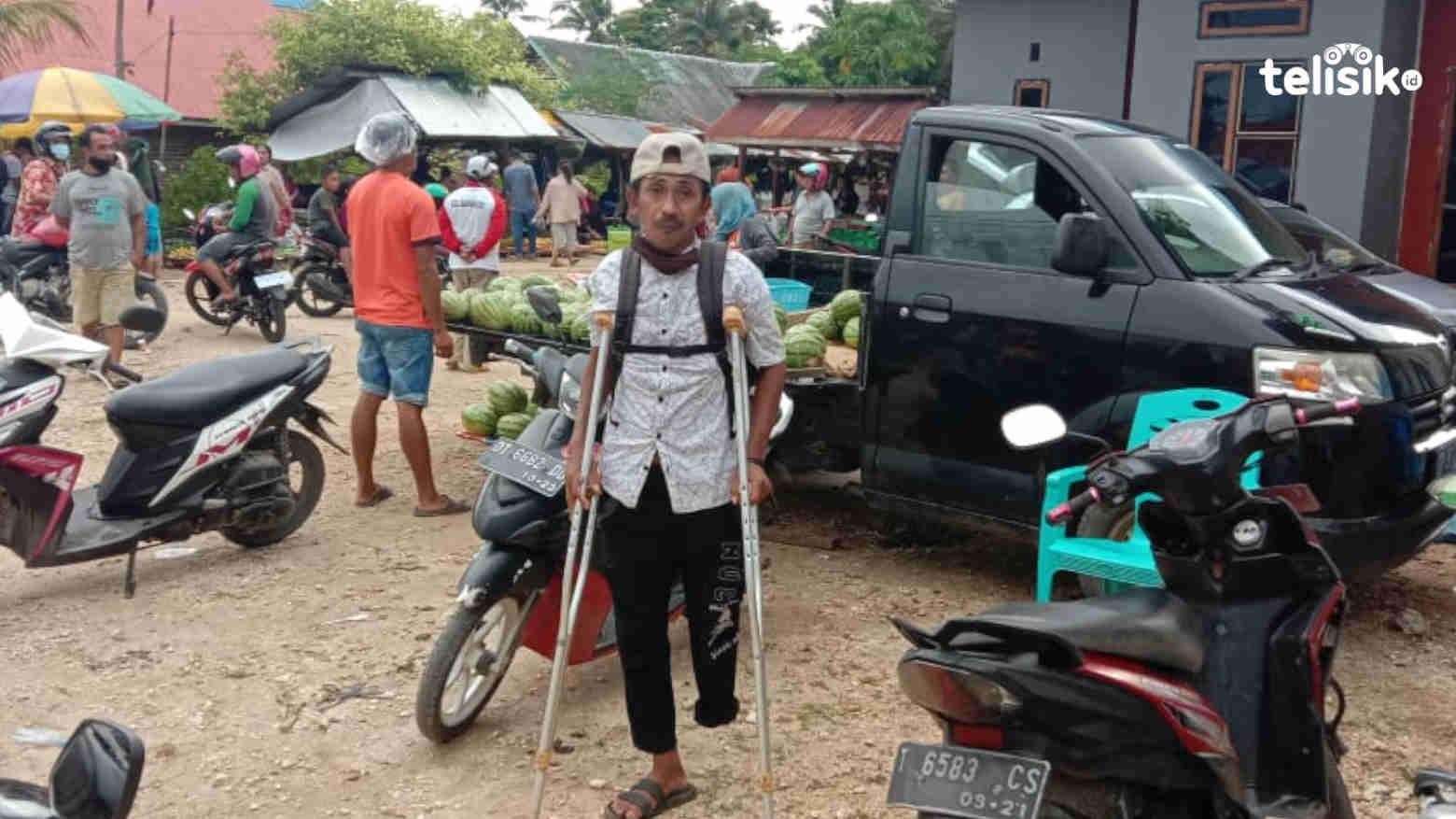 Hidup dengan Satu Kaki, Pria di Buton Utara Ini Butuh Bantuan Kursi Roda