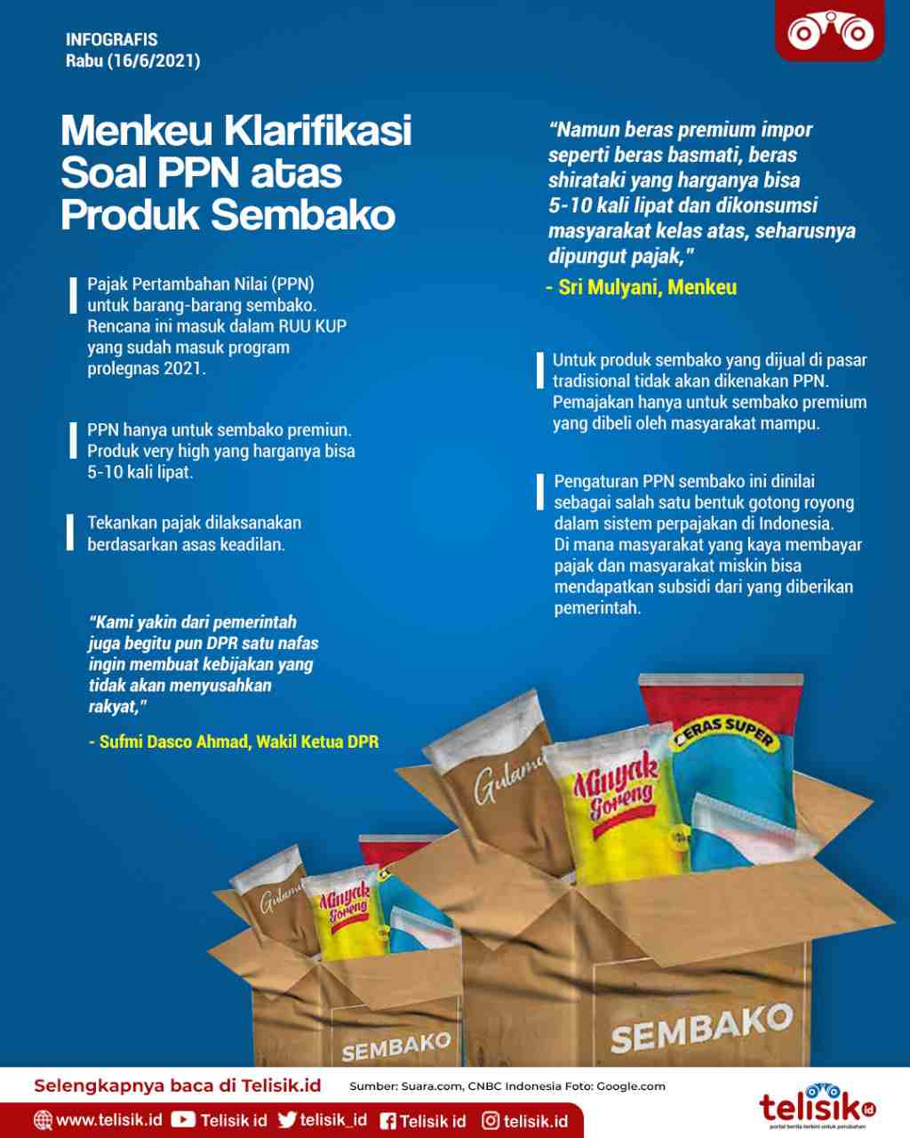 Infografis: Menkeu Klarifikasi Soal PPN atas Produk Sembako