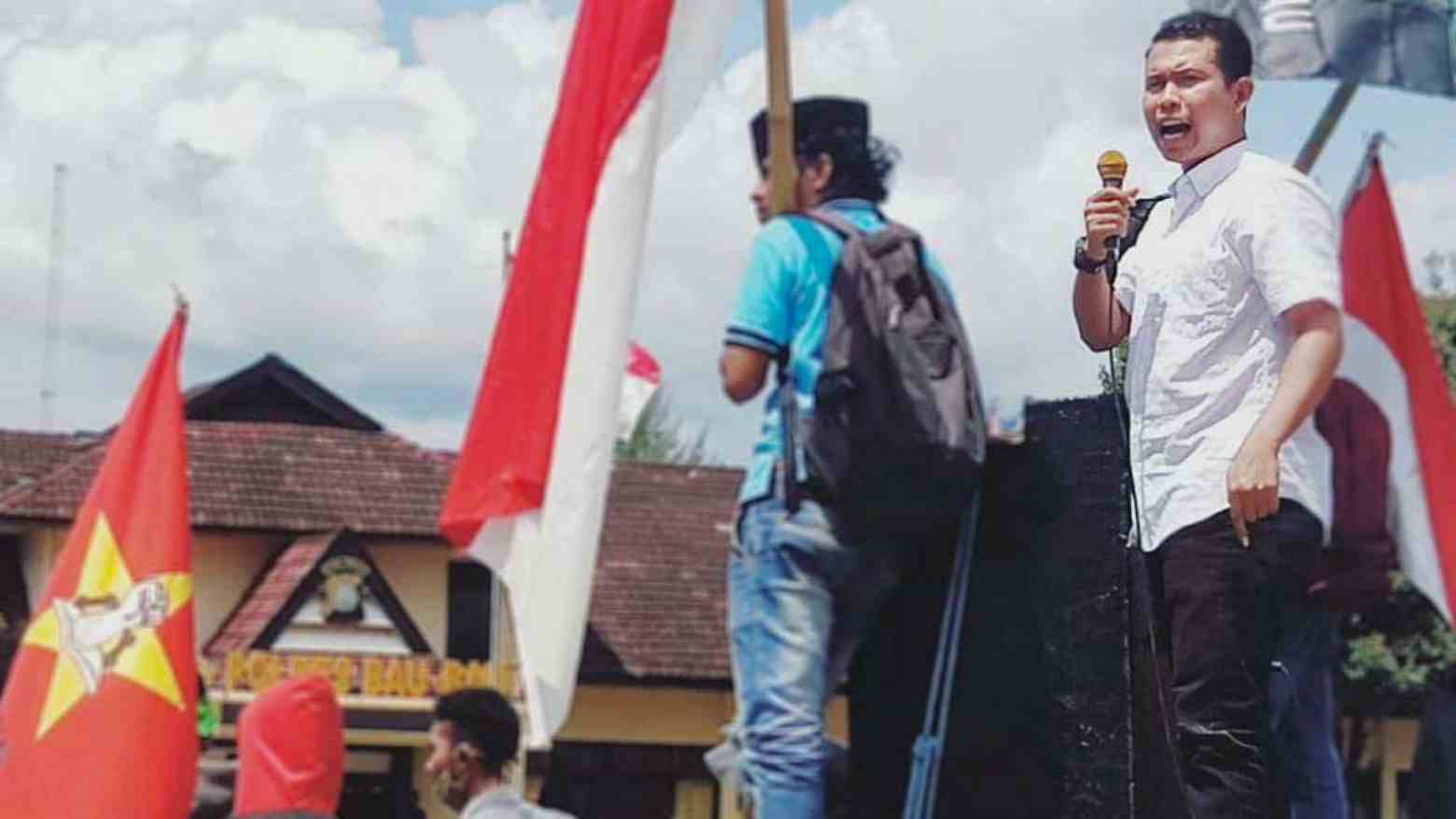 Ketua LMND Sultra Desak Polres Konsel Bebaskan Warga yang Ditahan Saat Aksi PT GMS