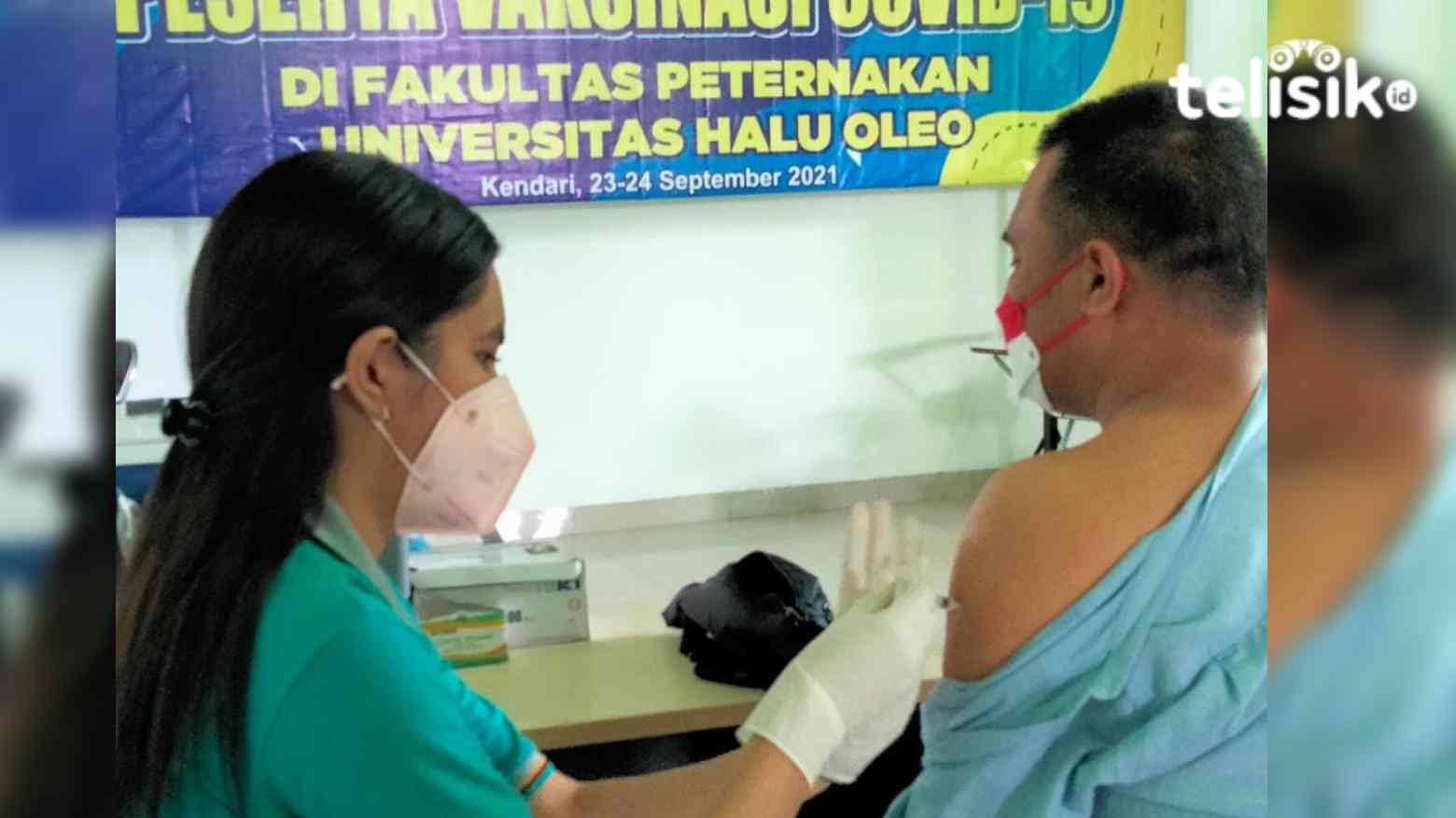 Selain Mahasiswa, Vaksinasi di Fakultas Peternakan UHO Terbuka untuk Umum