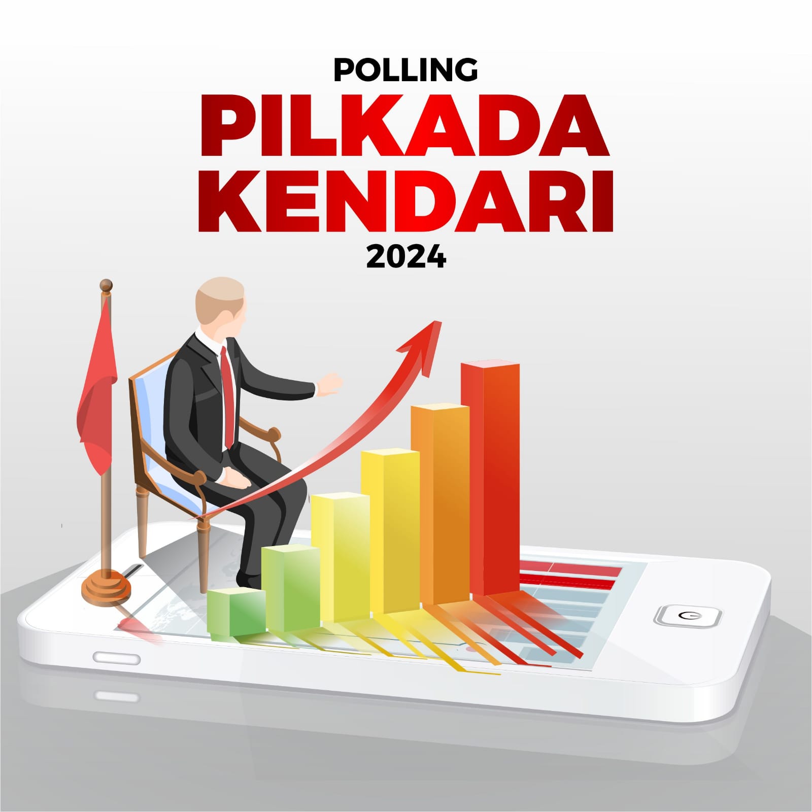 Polling Pilkada Telisik.id, Petahana Masih Tertinggal