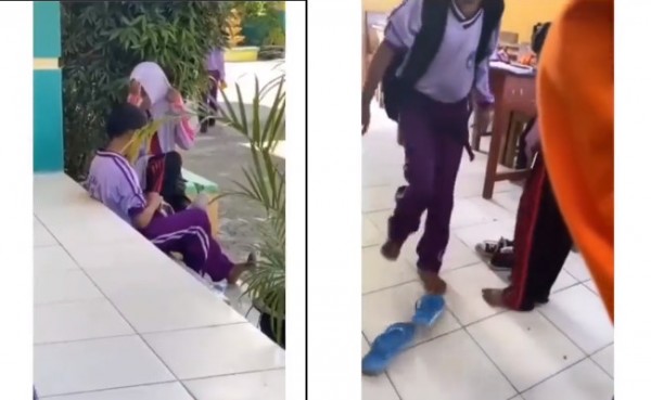 Aksi Anak Didik Berbagi Sepatu Viral di Medsos, Ini Pengakuan Sekolah
