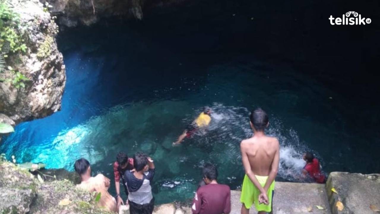 Keindahan Maobu, Kolam di dalam Gua dengan Air Berwarna Biru