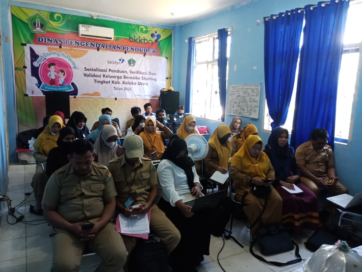 BKKBN Sulawesi Tenggara Sosialisasi Panduan Verifikasi dan Validasi Data Keluarga Berisiko Stunting di Kolaka Utara