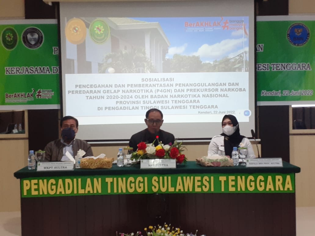 BNNP Sulawesi Tenggara Tes Urine Pegawai Pengadilan Tinggi