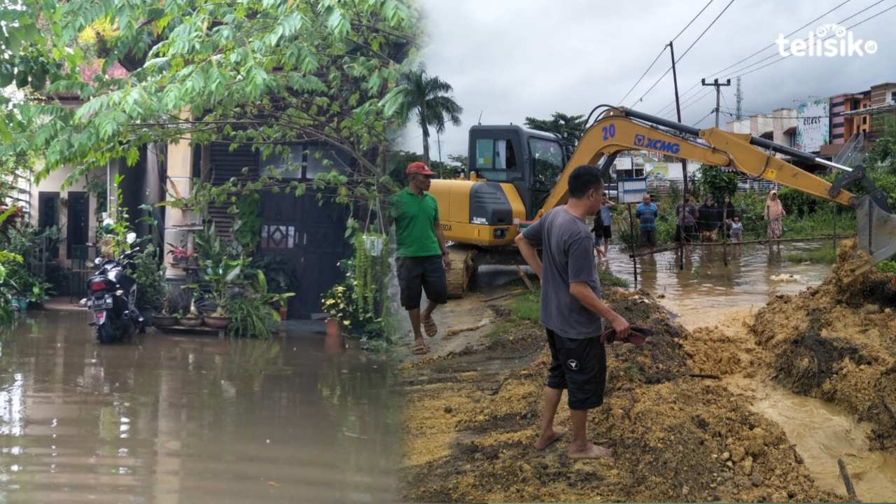Tak Direspon Pemerintah, Warga Swadaya Atasi Banjir