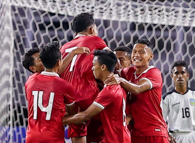 Piala Asia U-20: Eksperimen Shin Tae-yong Bawa Timnas Indonesia Bungkam Timor Leste 4-0