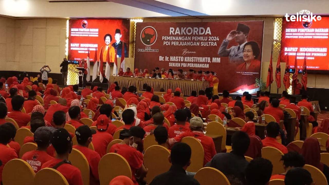 Sekjen Hasto Kristiyanto Sebut PDIP di Sulawesi Tenggara Semakin Maju
