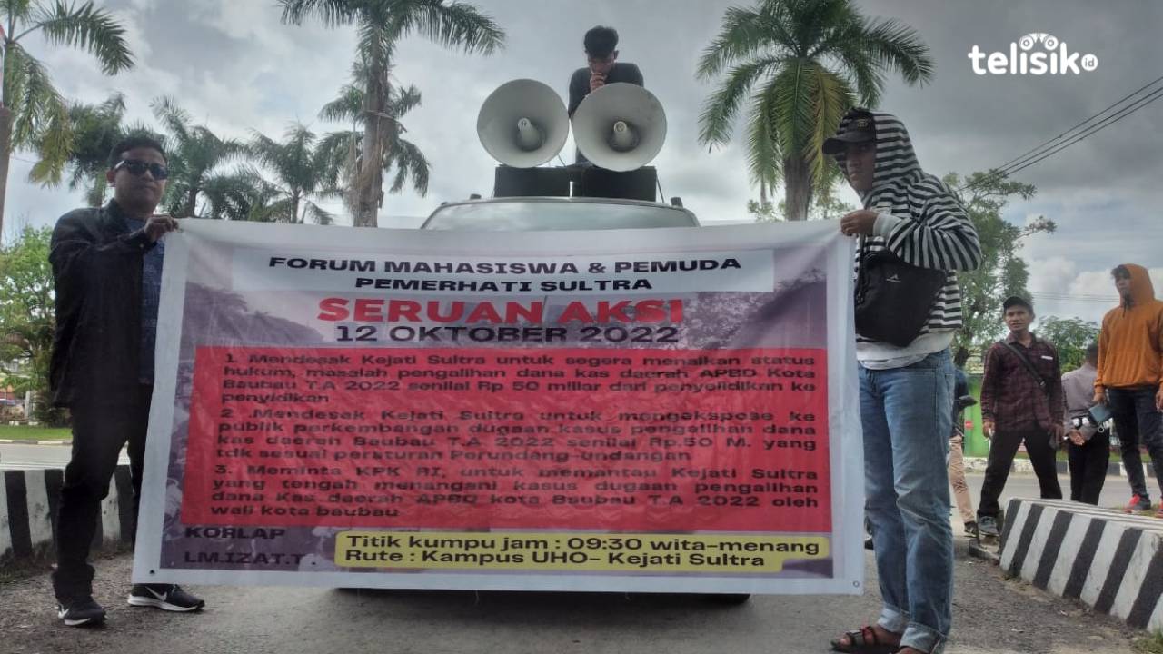 Mahasiswa Demo Kejati, Usut Dugaan Penyelewengan Kas Daerah oleh Wali Kota Baubau