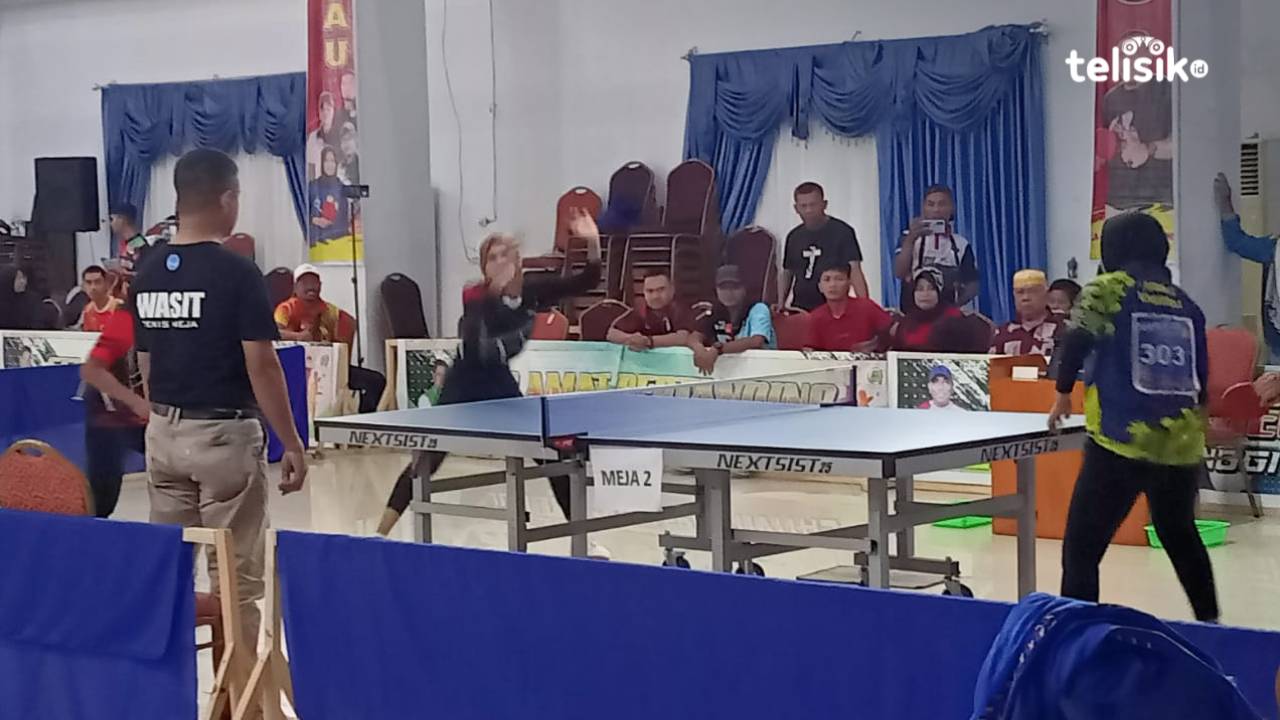 Bombana Taklukkan Baubau di Final Tenis Meja Ganda Putri Porprov XIV Sulawesi Tenggara