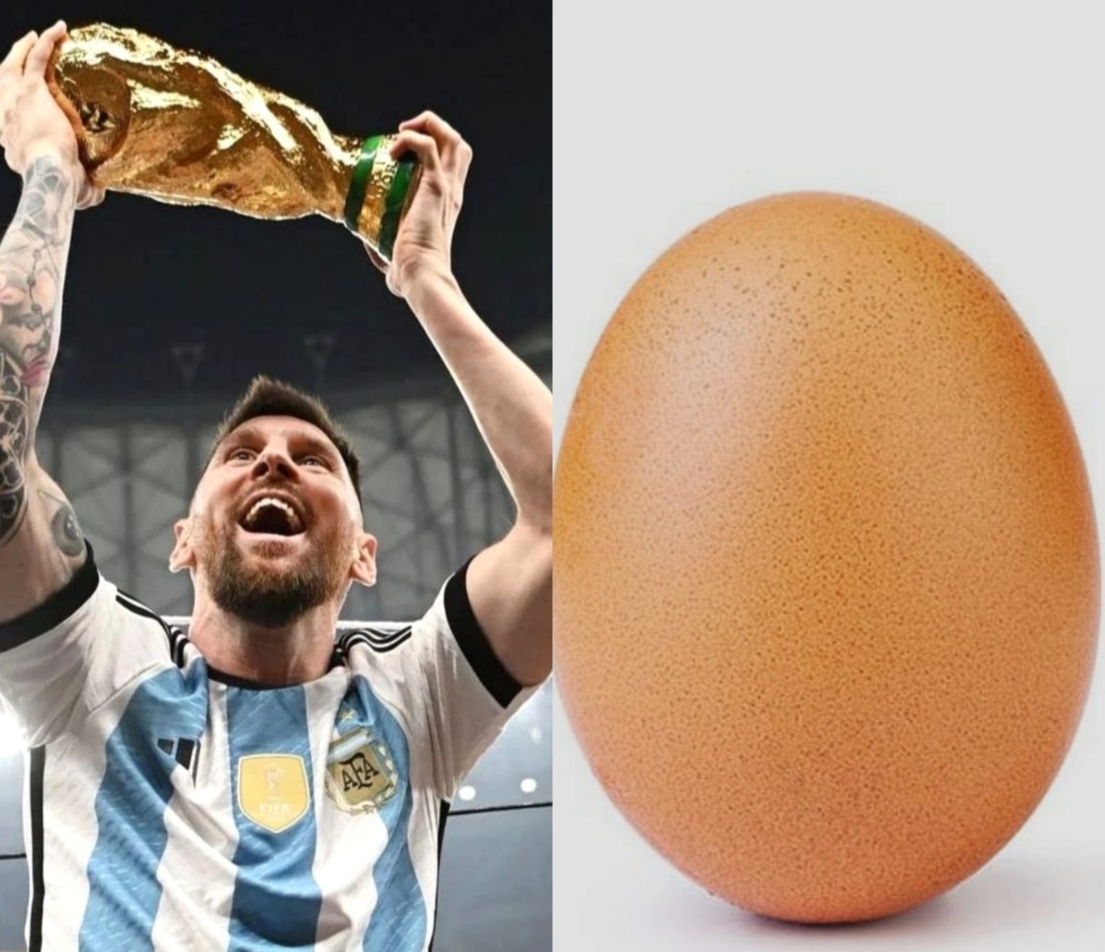 Foto Kemenangan Lionel Messi di Piala Dunia Kalahkan Telur, La Pulga Pecahkan Rekor Baru