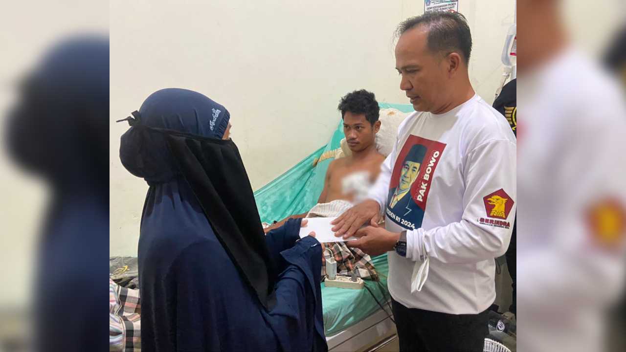 Korban Pembusuran Dapat Bantuan Partai Gerindra Sulawesi Tenggara