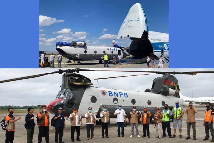 BNPB Datangkan Dua Helikopter Buatan Amerika untuk Tangani Bencana