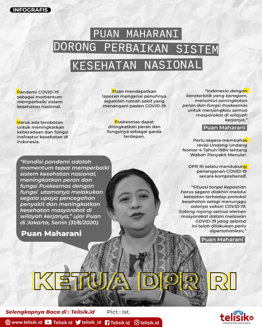Infografis: Puan Maharani Dorong Perbaikan Sistem Kesehatan Nasional
