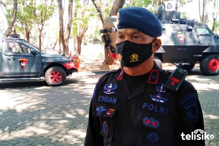 Antisipasi Unras Rusuh, Bataliyon C Pelopor Bone Jaga Ketat Kantor Gubernur