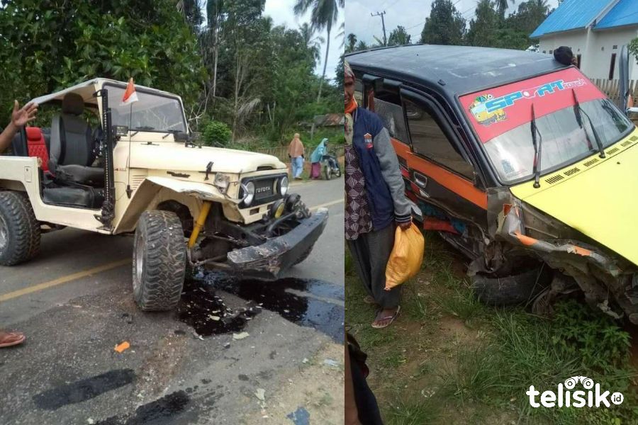 Mobil Oleng, Kepala Kantor Pajak Muna Kecelakaan di Mubar
