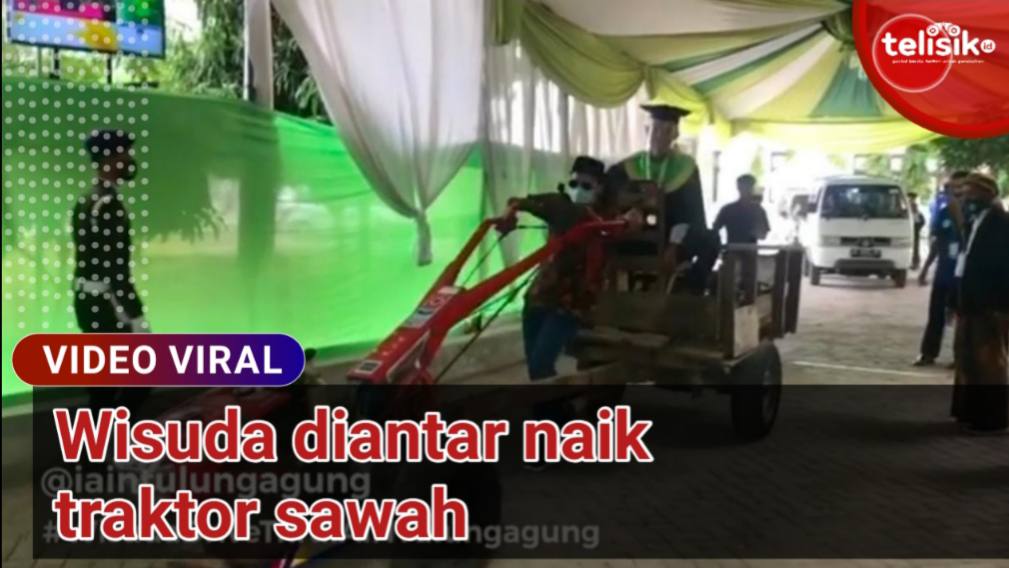 Video: Wisuda Diantar Traktor Sawah