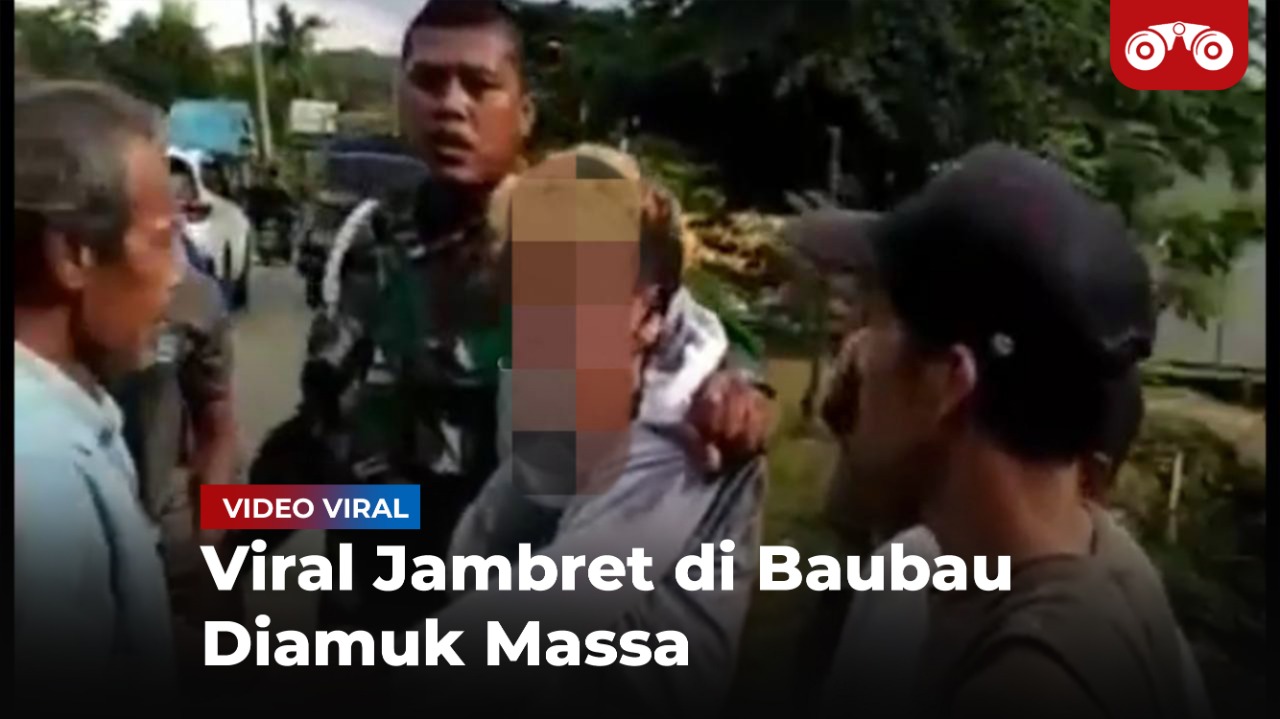 Video: Viral Jambret di Baubau Diamuk Massa