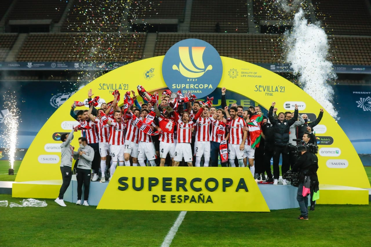 Bilbao Juara Piala Super Spanyol Kalahkan Barcelona 3 2 Messi Kartu Merah Telisik Id