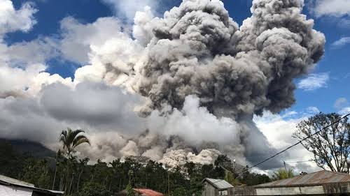 40 Desa Dihujani Abu Vulkanik Akibat Dampak Erupsi Gunung Sinabung