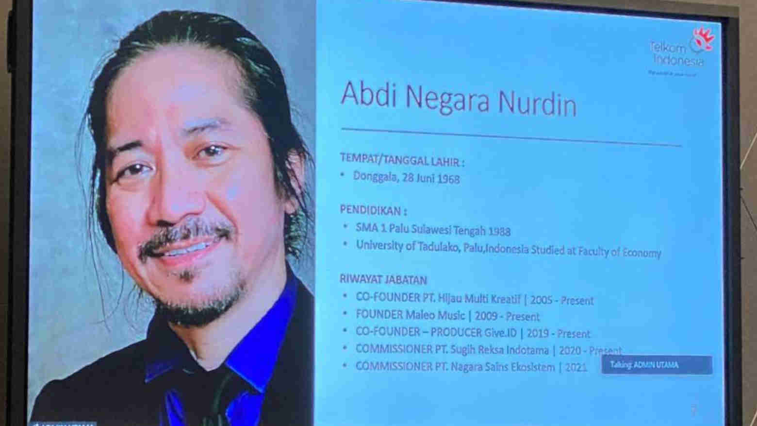 Abdee Negara, Gitaris Slank Mendadak Jadi Komisaris PT Telkom