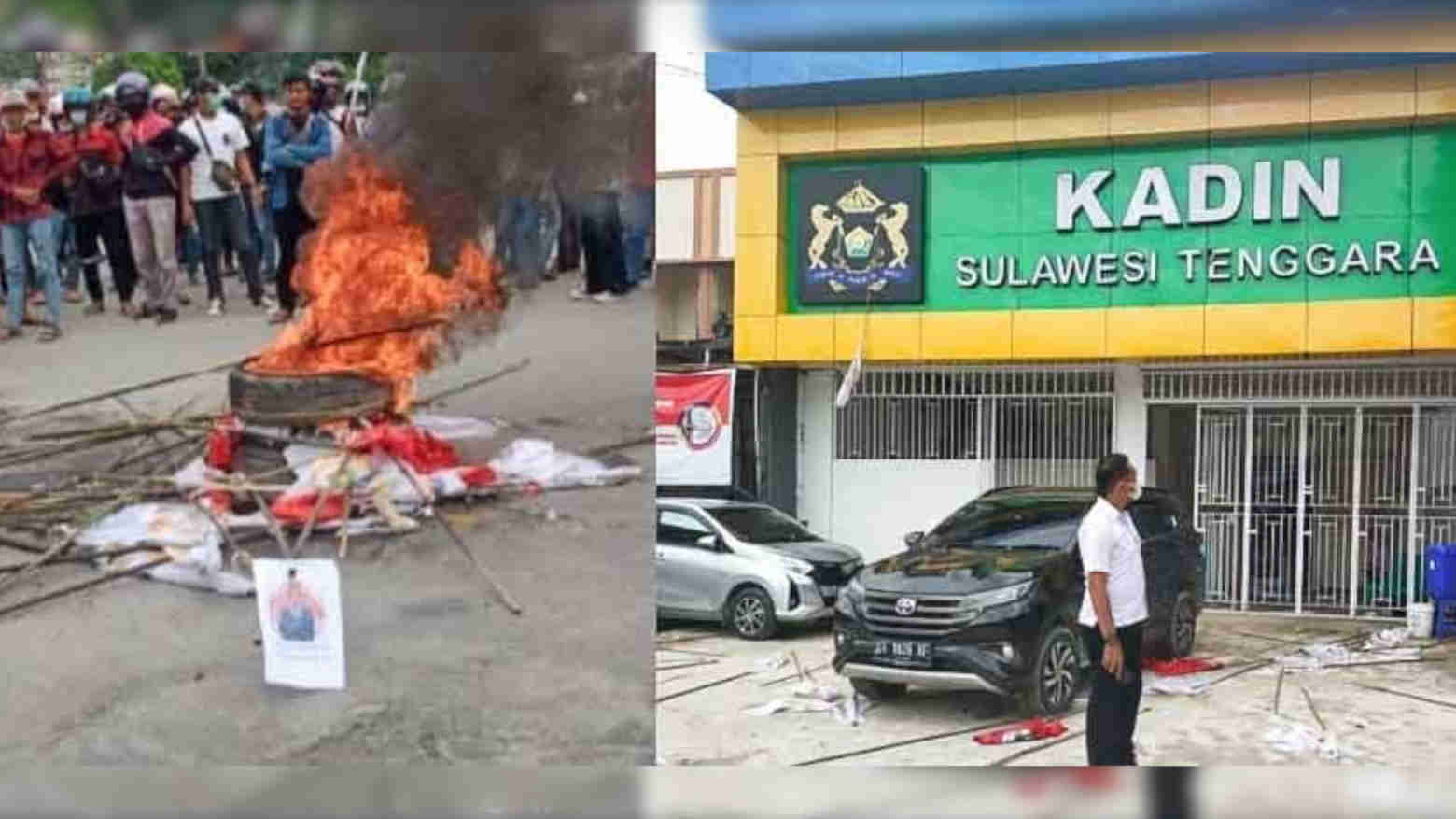 Lembaga Mahasiswa Ini Bantah Terlibat Pembakaran Bendera PDIP dan Rusaki Kantor Kadin