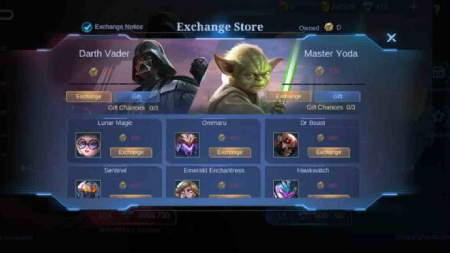 Berapa Diamond untuk Dapat Skin Star Wars Mobile Legends? - telisik.id