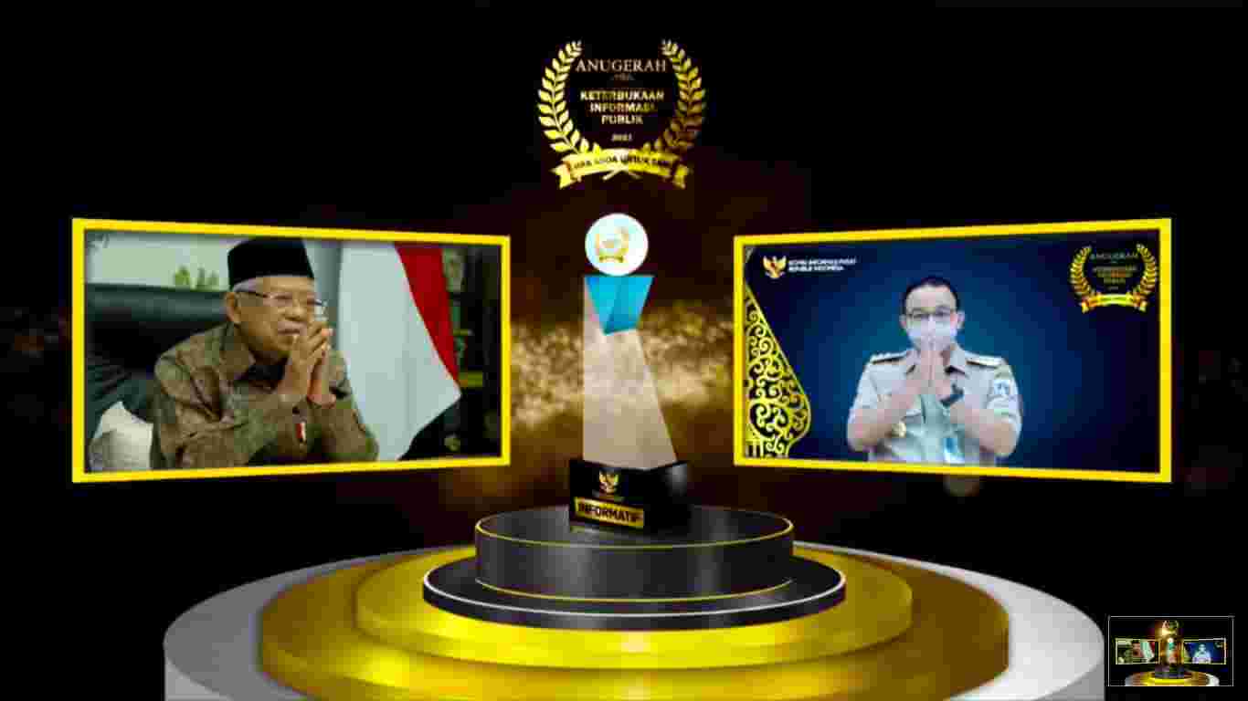 Pemprov DKI Jakarta Kembali Raih Penghargaan Keterbukaan Informasi Publik