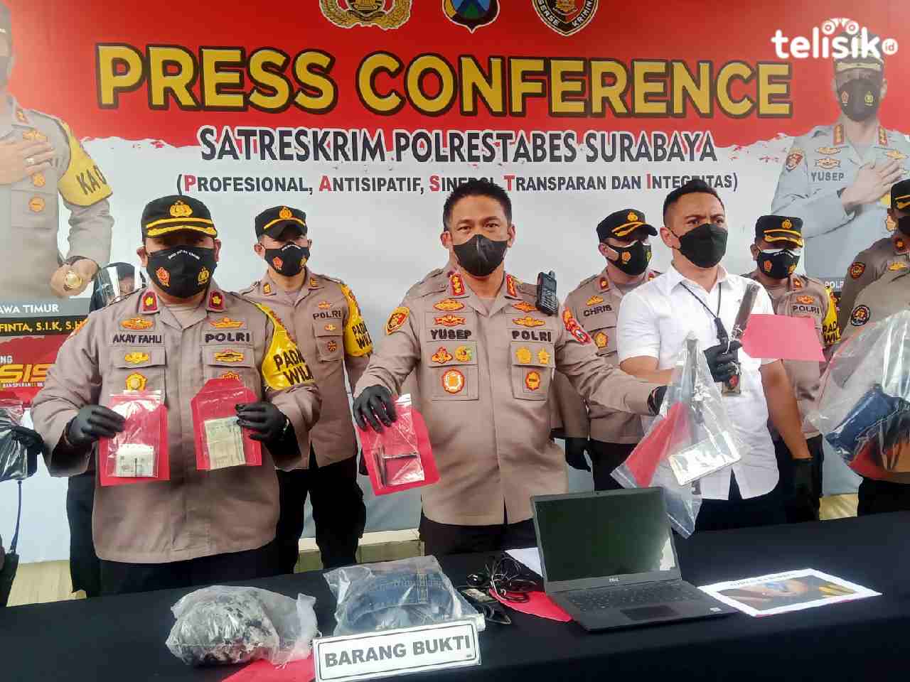 Polrestabes Surabaya Ungkap Kasus Menonjol di Surabaya