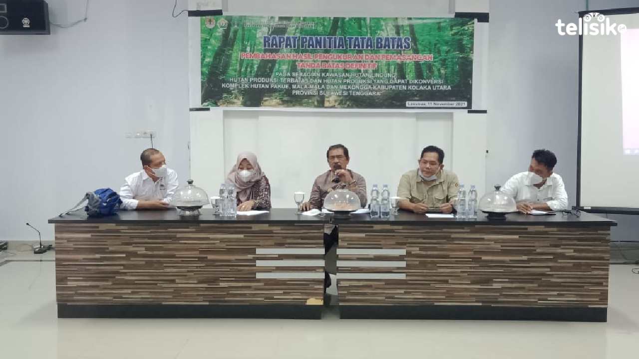 BPKH Wilayah XXII Sultra Bersama Pemkab Kolut Gelar Rapat Panitia Tata Batas Kawasan Hutan