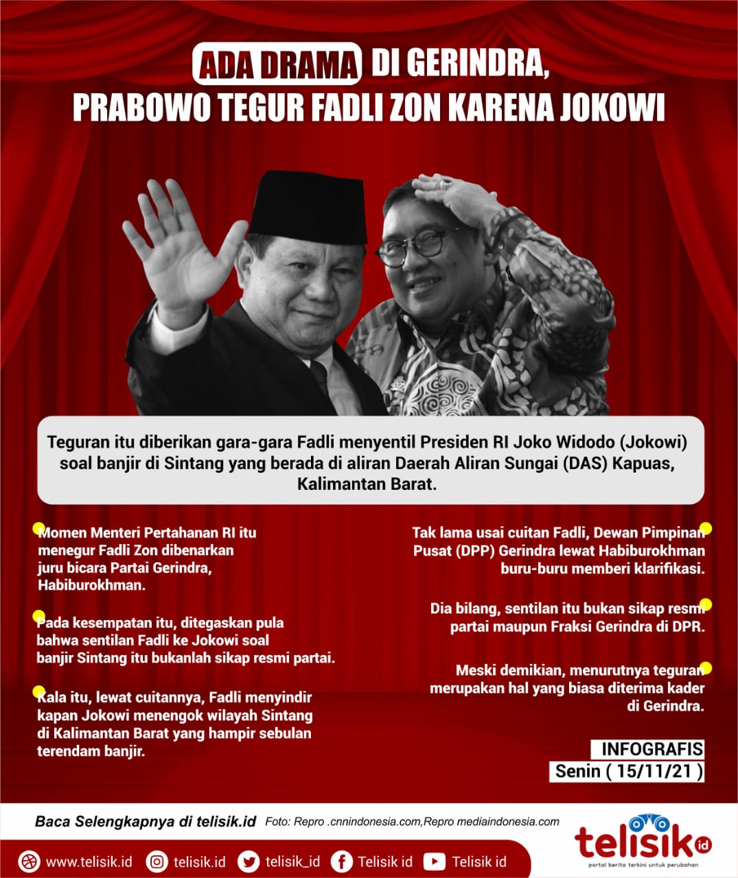 Infografis: Ada Drama di Gerindra, Prabowo Tegur Fadli Zon karena Jokowi