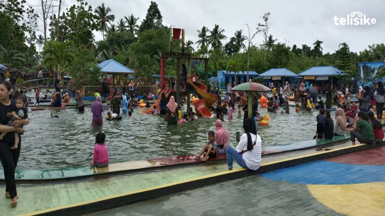 Libur Awal Tahun, Wisata Kolam Renang di Konawe Dipadati Pengunjung