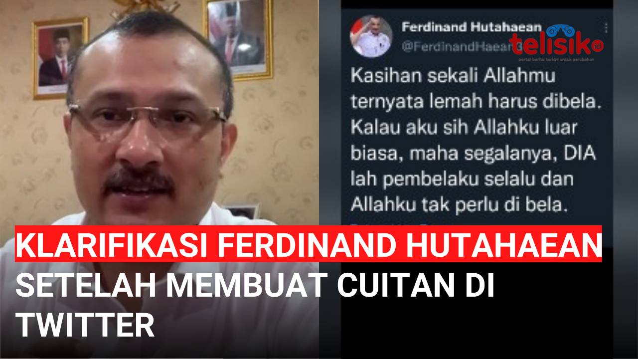 Video: Klarifikasi Ferdinand Hutahaean Setelah Membuat Cuitan di Twitter