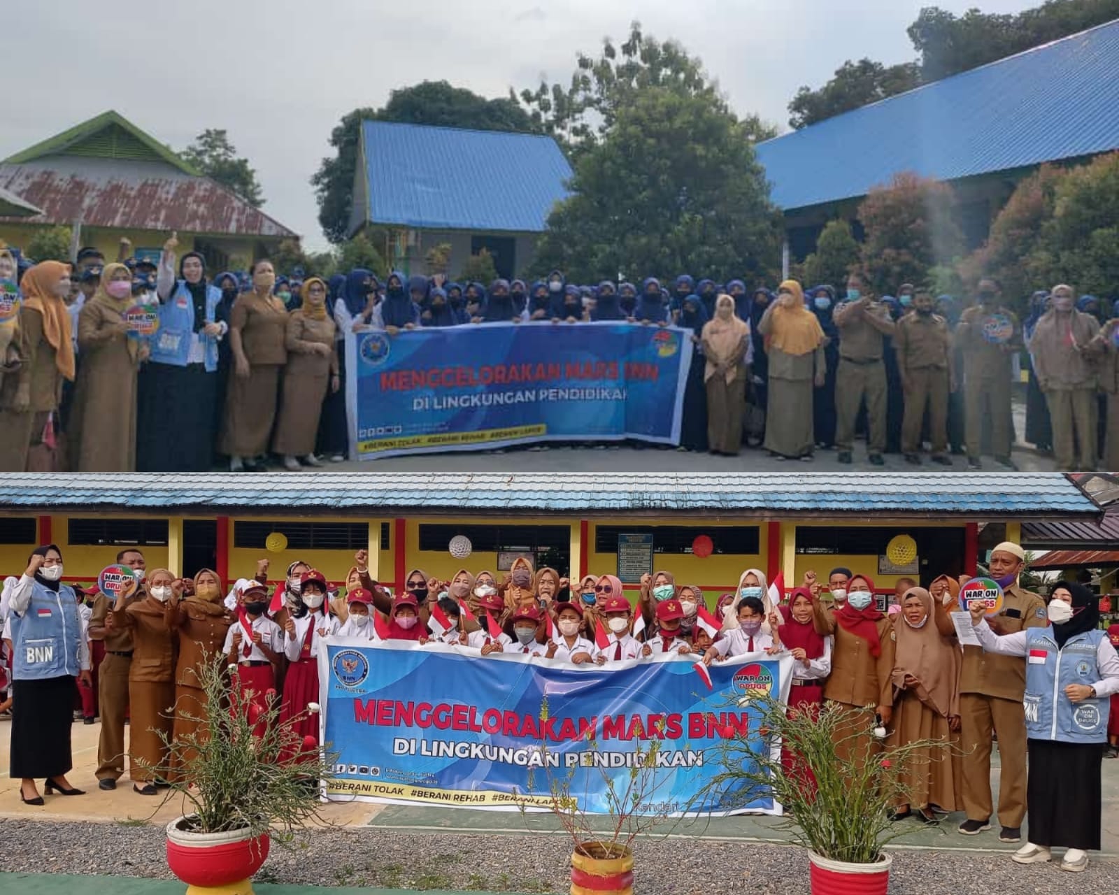 Cegah Narkotika, Mars BNN Bergelora di Dua Sekolah di Kendari