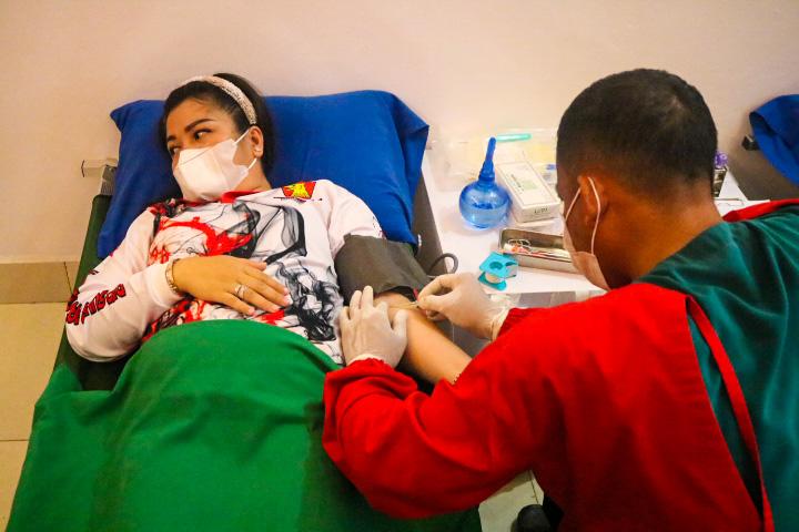 HUT Gerindra, Ratusan Pendonor Sumbangkan Darah