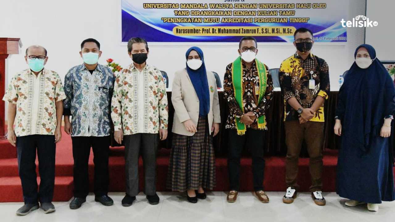 Menuju Akreditasi Unggul, Rektor UHO Beri Kuliah di UMW Kendari