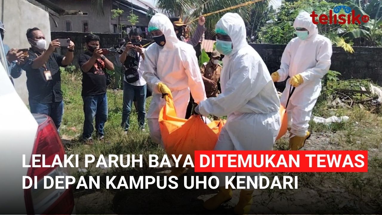 Video: Lelaki Paruh Baya Ditemukan Tewas di Depan Kampus UHO Kendari