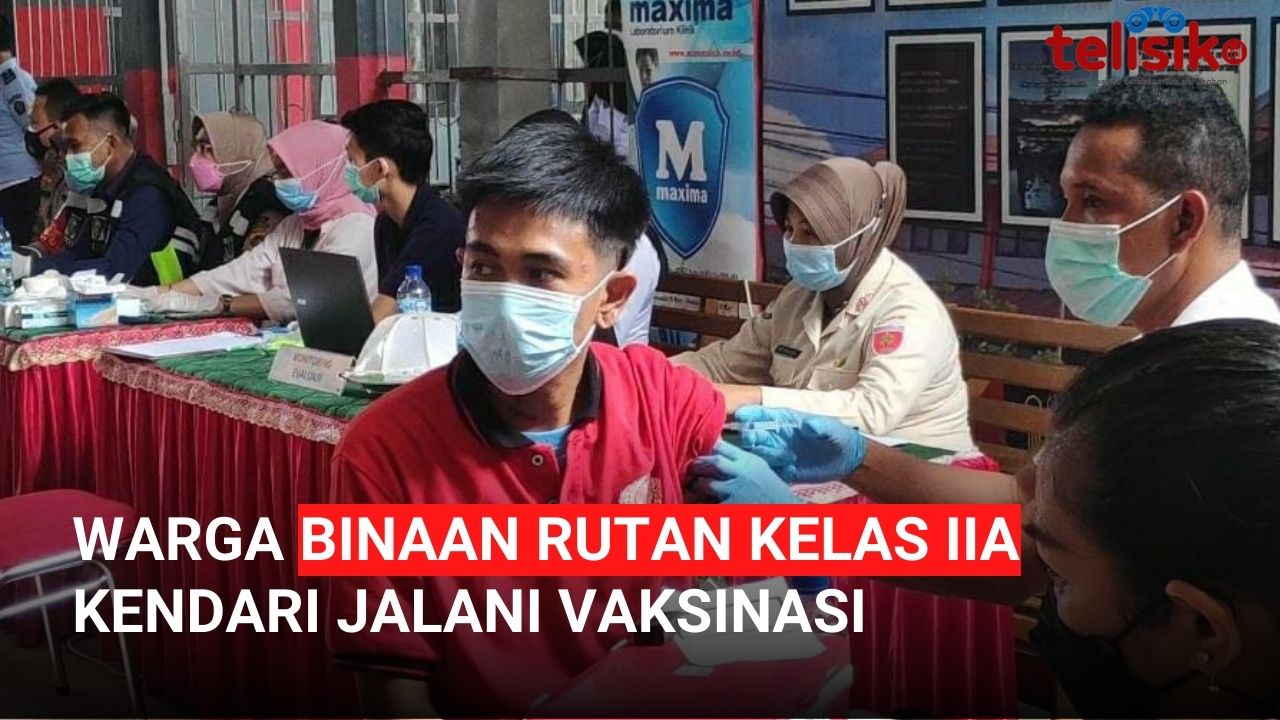 Video: Warga Binaan Rutan Kelas IIA Kendari Jalani Vaksinasi