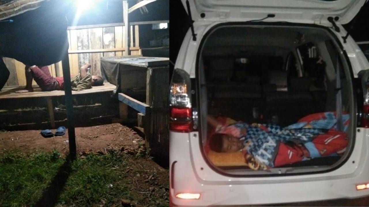 Pasca Gempa, Warga Terpaksa Tidur di Mobil dan di Luar Rumah