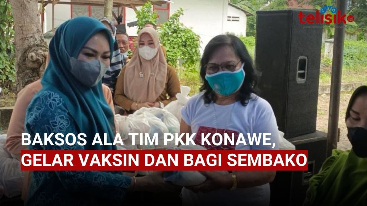 Video: Baksos Ala Tim PKK Konawe, Gelar Vaksin dan Bagi Sembako