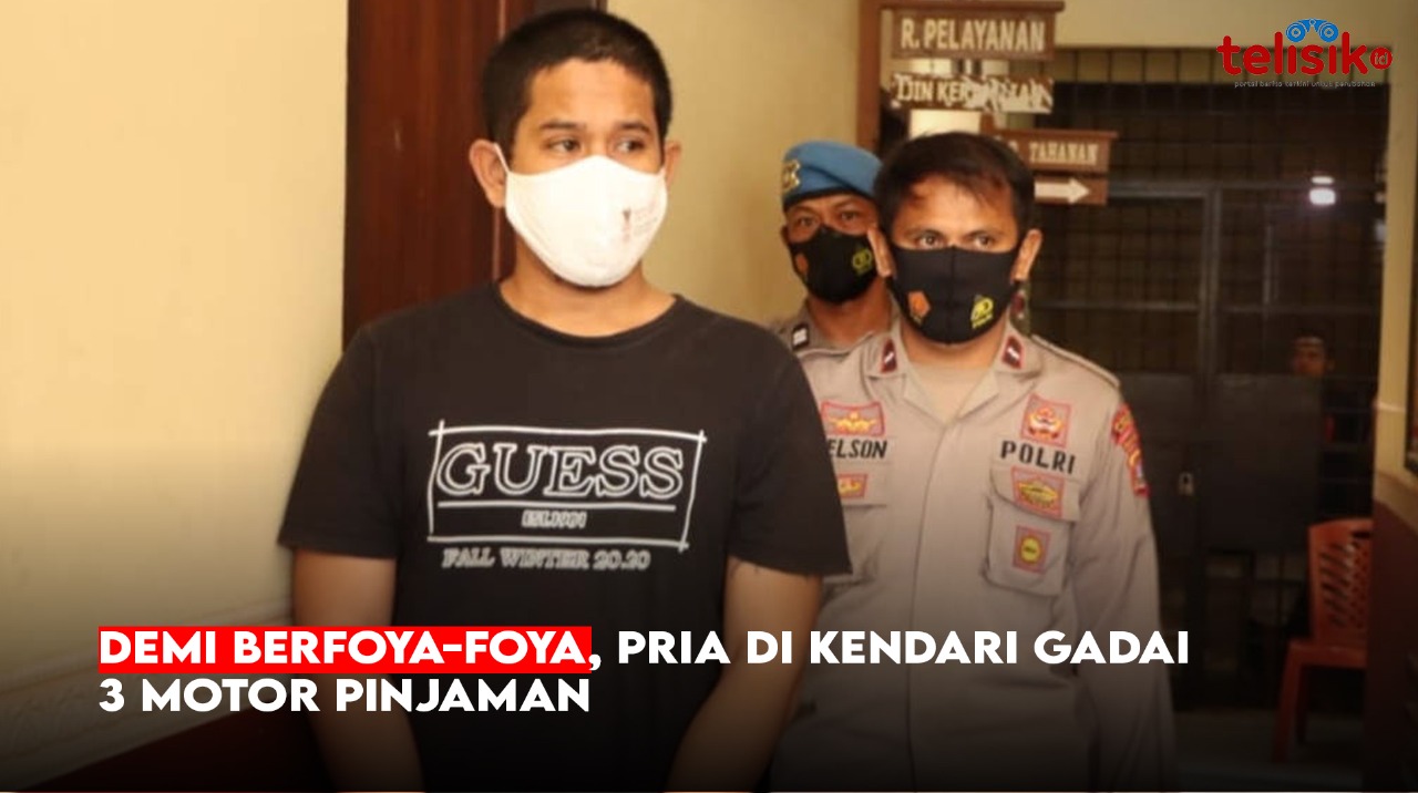 Video: Demi Berfoya-foya, Pria di Kendari Gadai 3 Motor Pinjaman