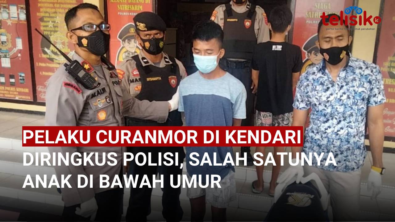 Video: Pelaku Curanmor di Kendari Diringkus Polisi, Salah Satunya Anak di Bawah Umur