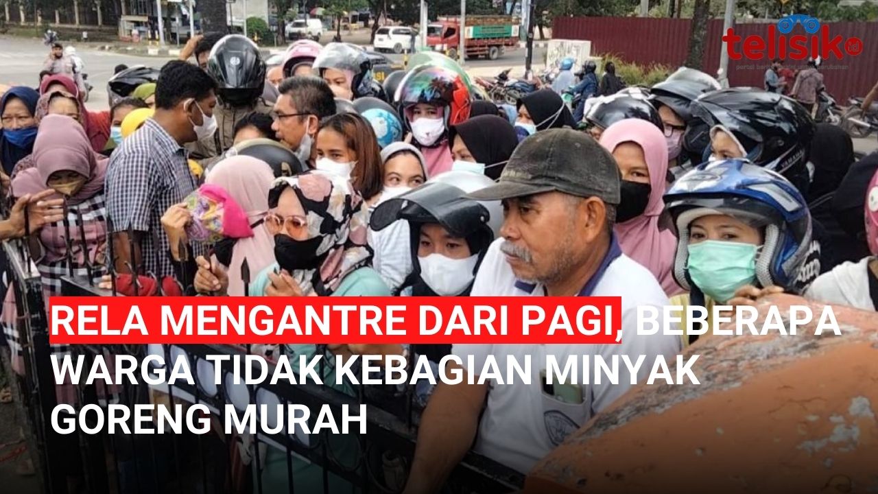 Video: Rela Mengantre dari Pagi, Beberapa Warga Tidak Kebagian Minyak Goreng Murah