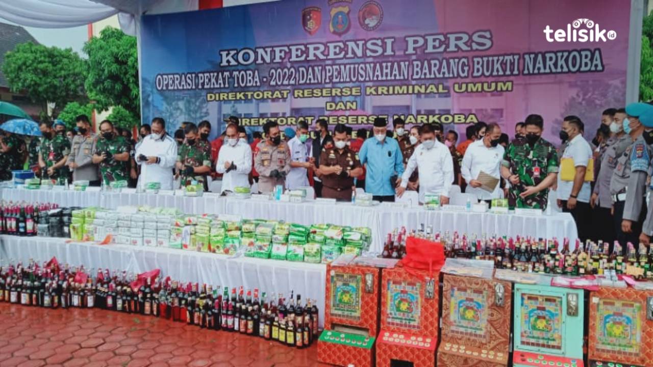 835 Preman di Sumut dan Ribuan Botol Miras Ilegal Ditangkap Polisi