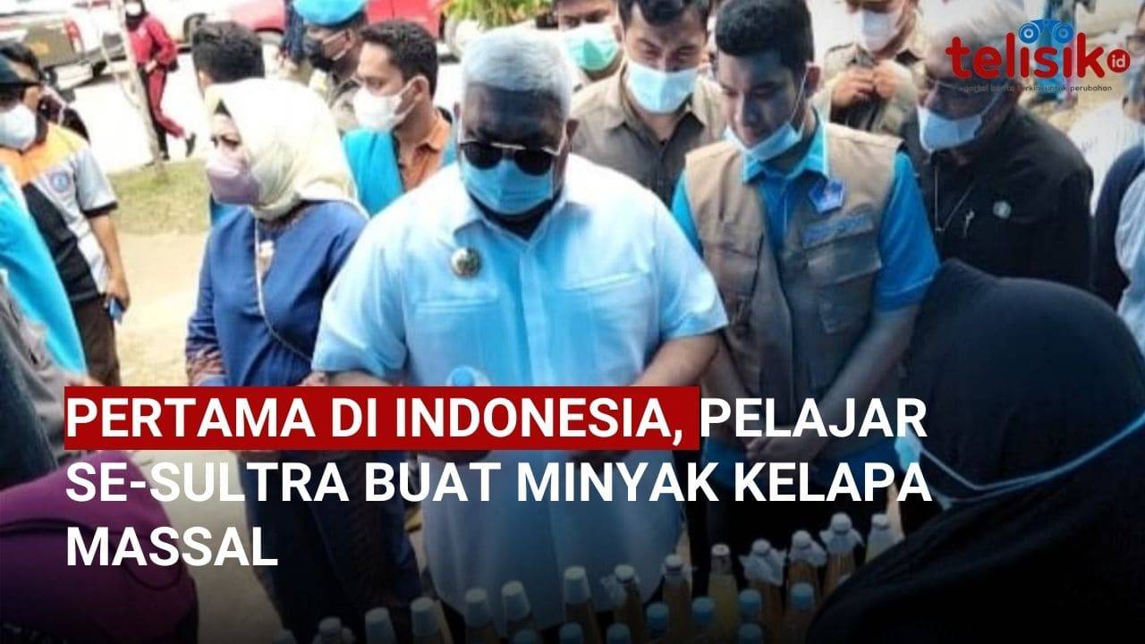 Video: Pertama di Indonesia, Pelajar se-Sultra Buat Minyak Kelapa Massal