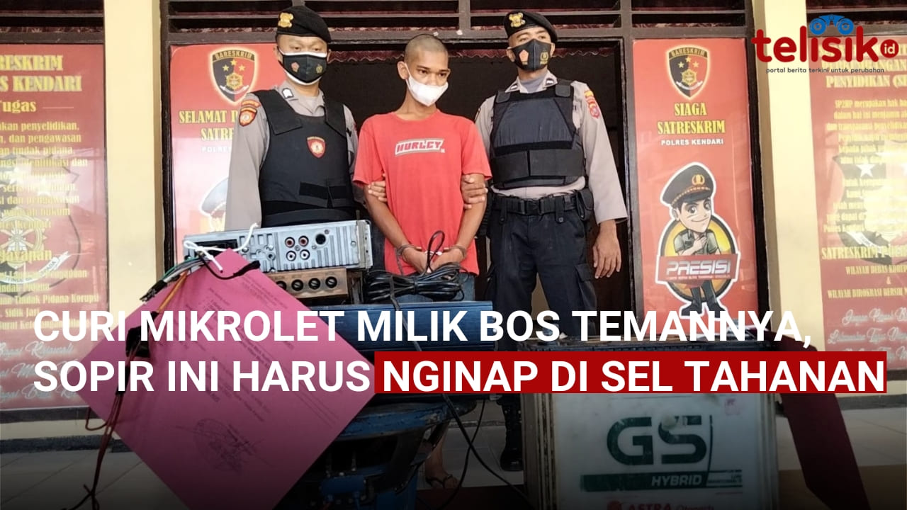 Video: Curi Mikrolet Milik Bos Temannya, Sopir Ini Harus Nginap di Sel Tahanan