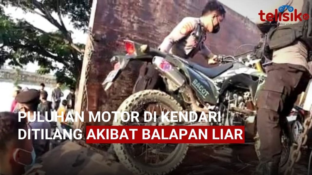 Video: Puluhan Motor di Kendari Ditilang Akibat Balapan Liar