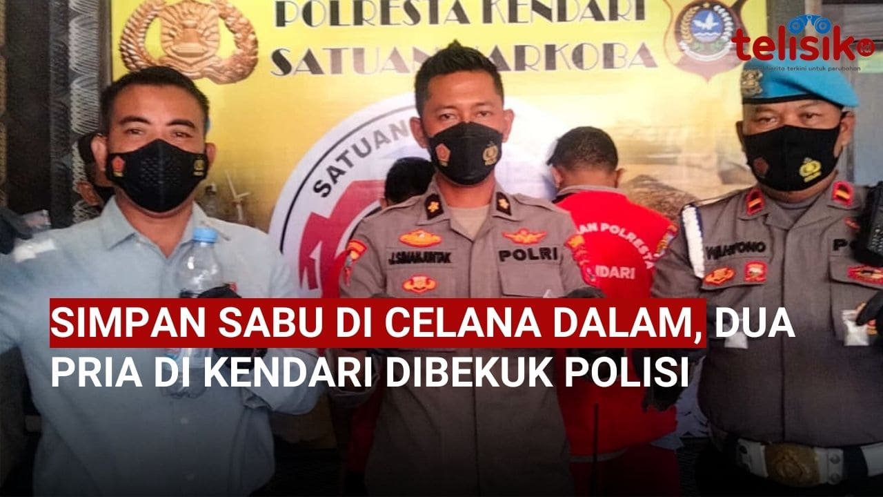 Video: Simpan Sabu di Celana Dalam, Dua Pria di Kendari Dibekuk Polisi