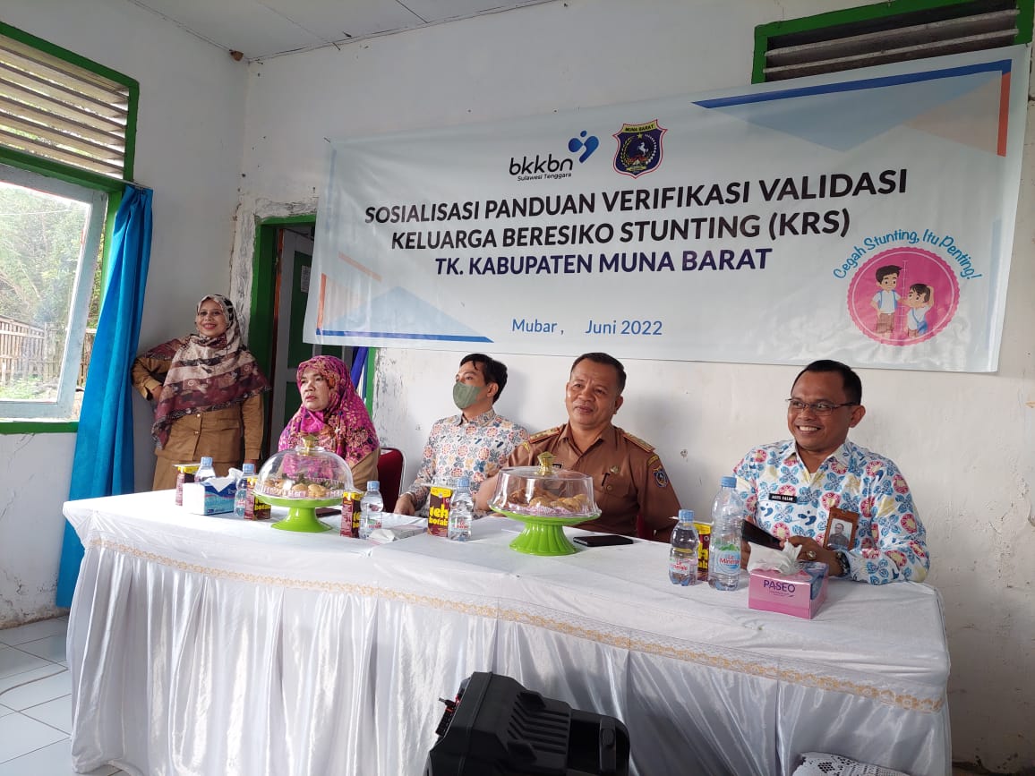 BKKBN Sultra Verivali Data Keluarga Resiko Stunting di Muna Barat
